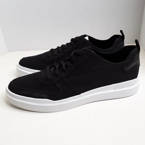 Men's GrandPrø Rally Canvas Court Sneaker Size 8.5M Black - Picture 4 of 12